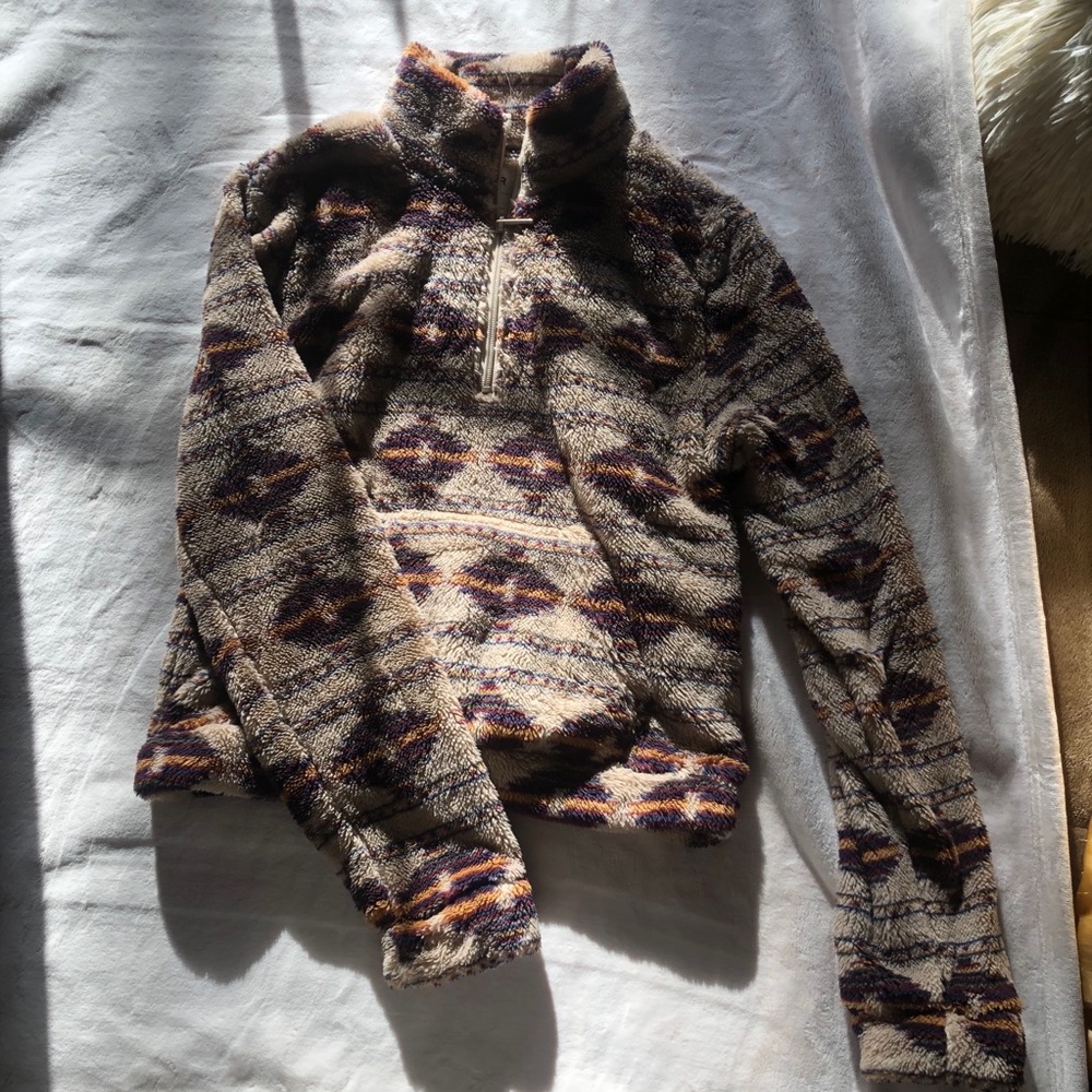 NWT Cropped Quarter-Zip Sherpa